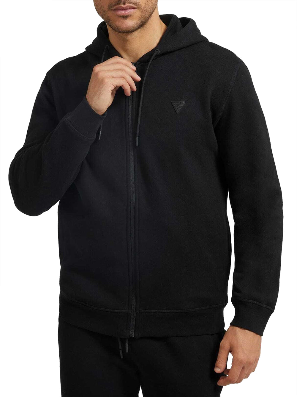 Felpa zip e cappuccio Aldwin