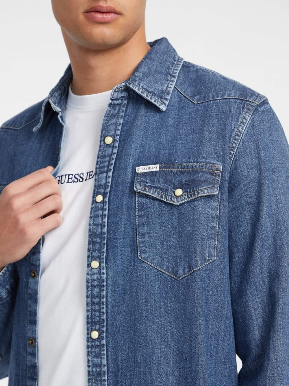 Camicia in denim slim