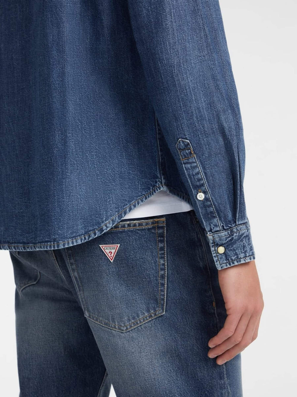 Camicia in denim slim