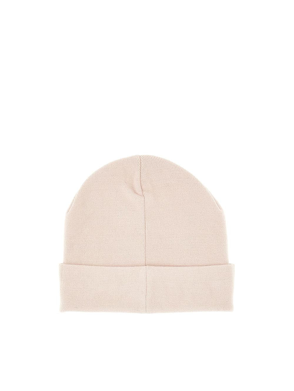 GUESS ACC D COL Cappellino beanie con logo cipria
