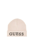 GUESS ACC D COL Cappellino beanie con logo cipria
