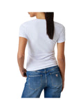 GUESS APP D PRE T-shirt logo bianco