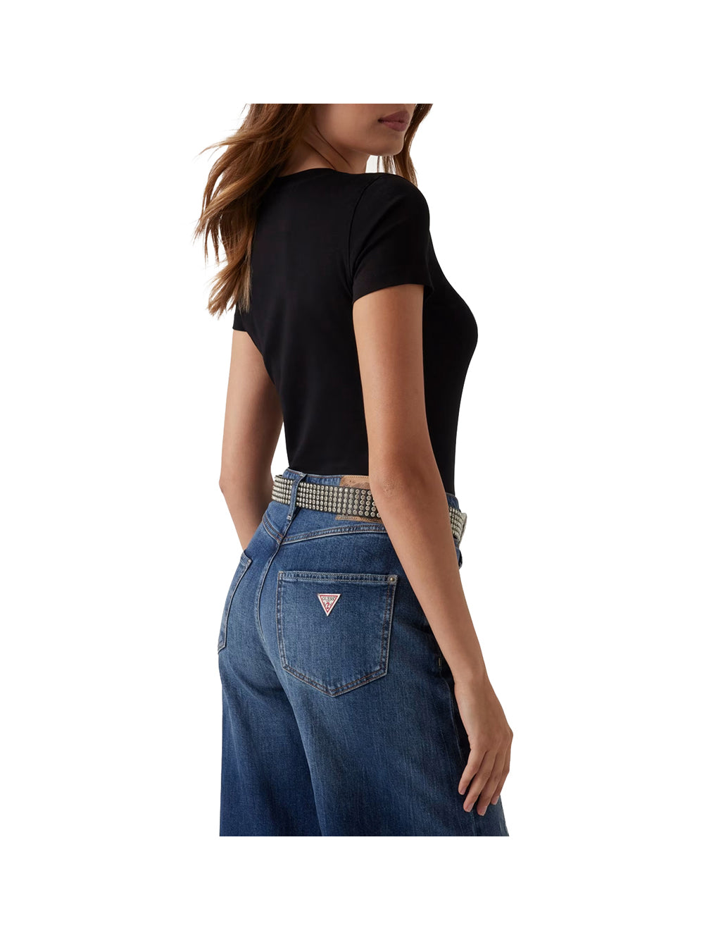 GUESS APP D PRE T-shirt logo nero