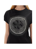 GUESS APP D PRE T-shirt logo 4g shaded hotfix nero