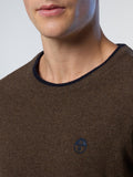NORTH SAILS U Magloncino girocollo con piccolo logo nocciola