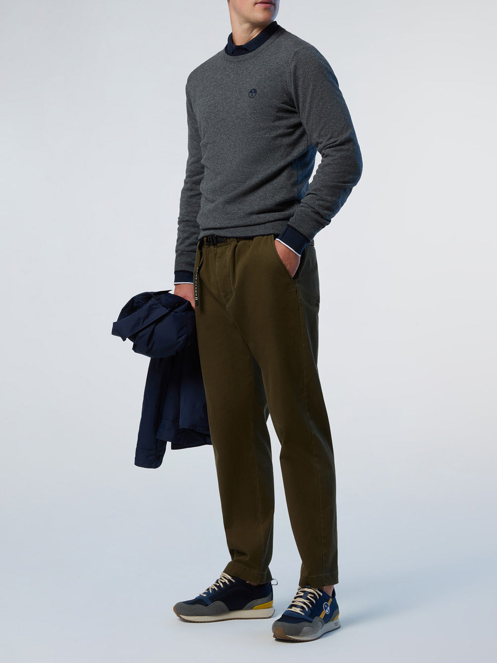 NORTH SAILS U Pullover girocollo GRIGIO MEDIO