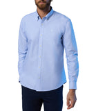 Camicia casual in cotone botton down con piccolo logo