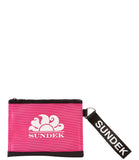 SUNDEK D Pochette a mano con logo rosa