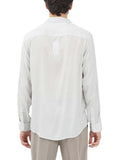 AX ARMANI U Camicia in viscosa con fantasia bianco