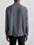 AX ARMANI U Camicia in viscosa fantasia BLU SCURO