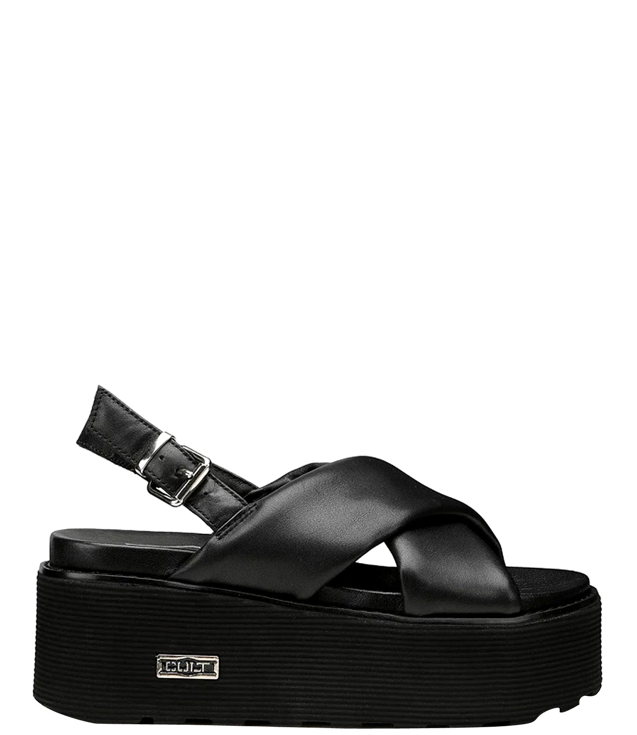 CULT D Sandalo a fasce larghe Nancy platform nero