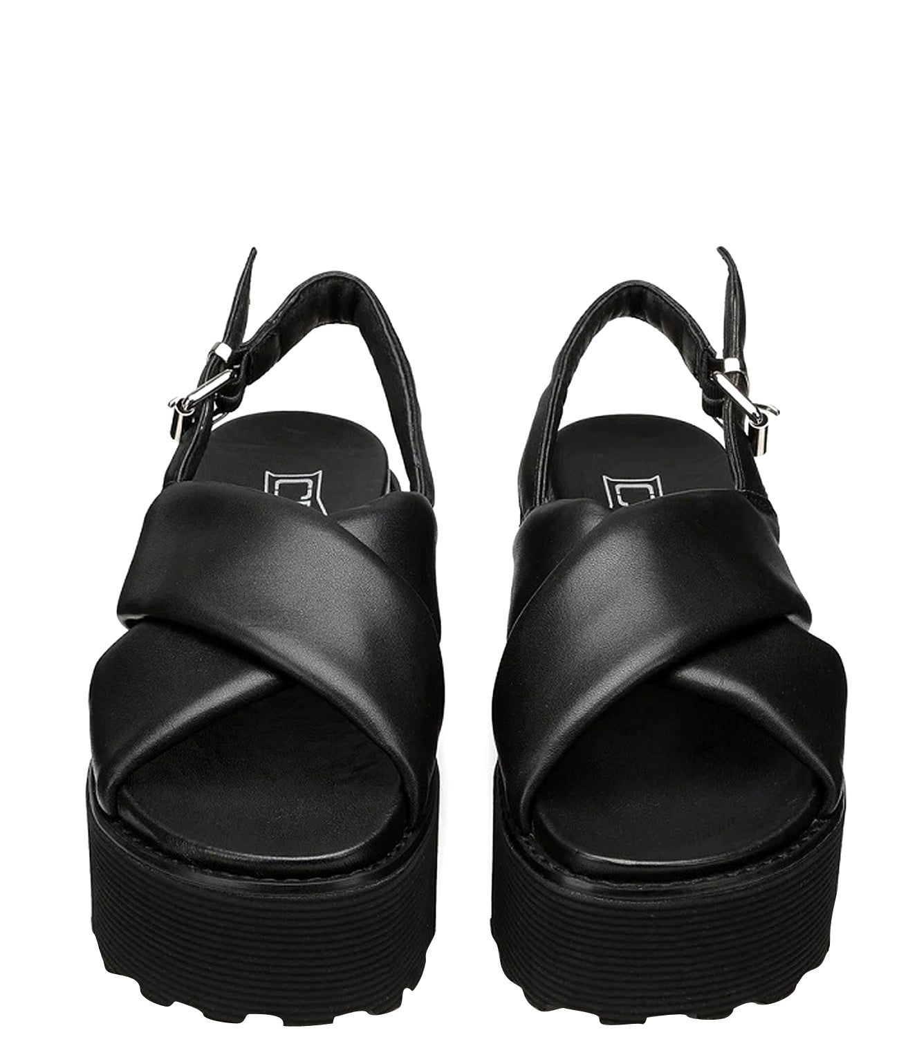 CULT D Sandalo a fasce larghe Nancy platform nero