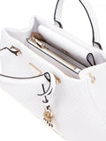 GUESS ACC D COL Borsa phaedra small satchel bianco