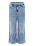 GUESS APP D COL Jeans cropped wide leg DENIM CHIARO