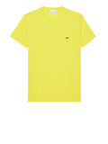 LACOSTE U T-shirt basic logo coccodrillo giallo