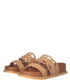 LIU JO DRESS SHOES Ciabatte sandali loren 06 cow suede cognac