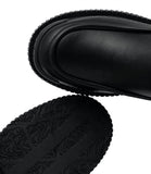 Stivaletto suola alta con logo