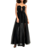 Abito lungo in tulle