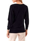 Maglia con scollo largoe logo Marion