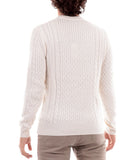 Pullover cable girocollo