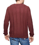 Pullover cable girocollo