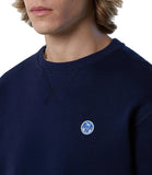 Felpa girocollo con piccolo logo