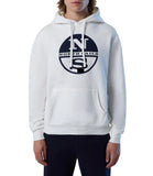 Felpa hooded con cappuccio con maxi logo