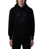 Felpa hooded con cappuccio con maxi logo