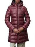 BLAUER D Piumino lungo con cappuccio Agnes ROSSO/ROSA