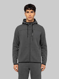 CIESSE PIUMINI U Felpa con cappuccioe zip Yuri 2.0 GRIGIO MELANGE