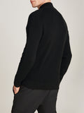 Cardigan zip con piccolo logo