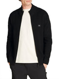 Cardigan zip con piccolo logo