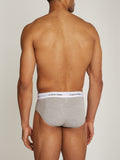 CK U U.WEAR Slip logo Ck hip brief pacco da tre NERO/B.CO/GRIGIO