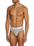 CK U U.WEAR Slip logo Ck hip brief pacco da tre NERO/B.CO/GRIGIO