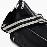 DESIGUAL ACC Borsa half logo Mayari maxi nero