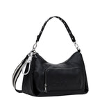 DESIGUAL ACC Borsa half logo Mayari maxi nero