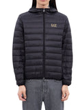 EA7 U Piumino 100 grammi basic con piccolo logo nero