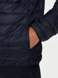 EA7 U Piumino cappuccio 100 grammi con logo blu