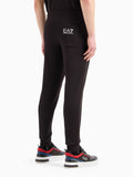 EA7 U Pantaloni tuta con maxi logo nero