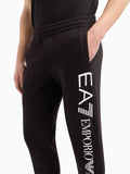 EA7 U Pantaloni tuta con maxi logo nero