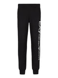 EA7 U Pantaloni tuta con maxi logo nero