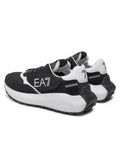 EA7 U Sneakers logo suola alta NERO/B.CO