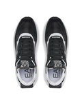 EA7 U Sneakers logo suola alta NERO/B.CO