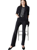 EMMEMARELLA1 Jeans scuro con strass nero