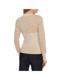 GUESS A D COL Maglioncino girocollo logato Lise 4g sabbia
