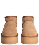 LIU JO DRESS SHOES Stivaletto JANE 01 ankle boot cow suede platform cognac