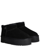 LIU JO DRESS SHOES Stivaletto JANE 01 ankle boot cow suede platform nero