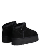 LIU JO DRESS SHOES Stivaletto JANE 01 ankle boot cow suede platform nero