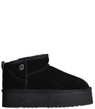 LIU JO DRESS SHOES Stivaletto JANE 01 ankle boot cow suede platform nero