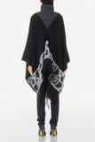 Poncho collo alto con zip